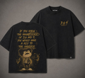 ZAPP 3 6 9 vintage washed black tee front and back
