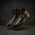 ⚡ZAPP Sneakers black and gold high tops