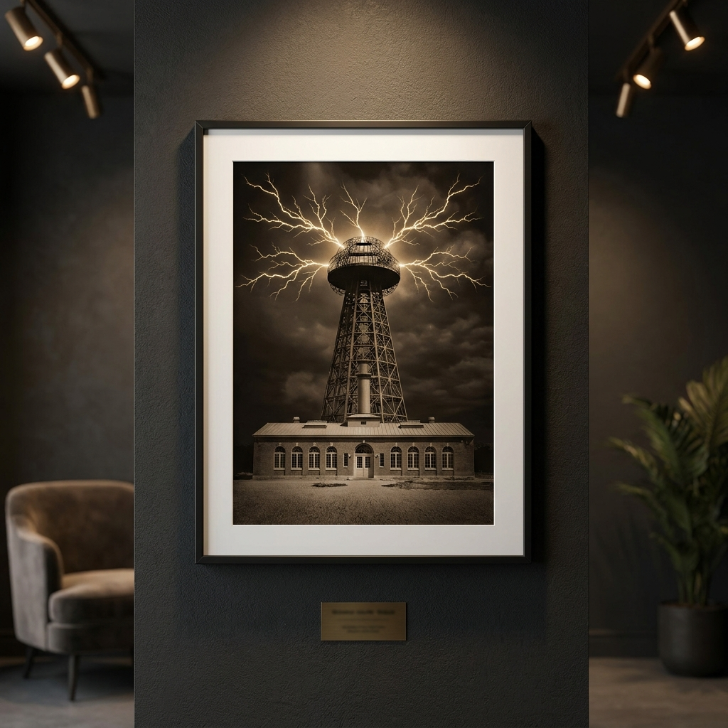 ⚡ZAPP Art Print The Completed Tower framed