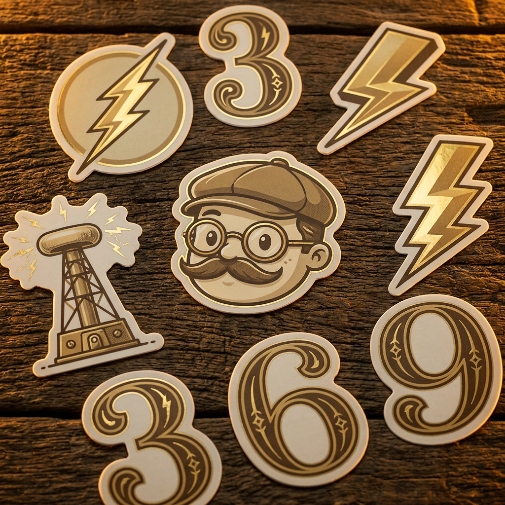 ⚡ZAPP Sticker Pack gold and sepia