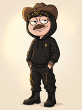 ZAPP mascot wearing the Tower Keeper hoodie