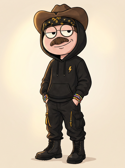 ZAPP mascot wearing the Tower Keeper hoodie