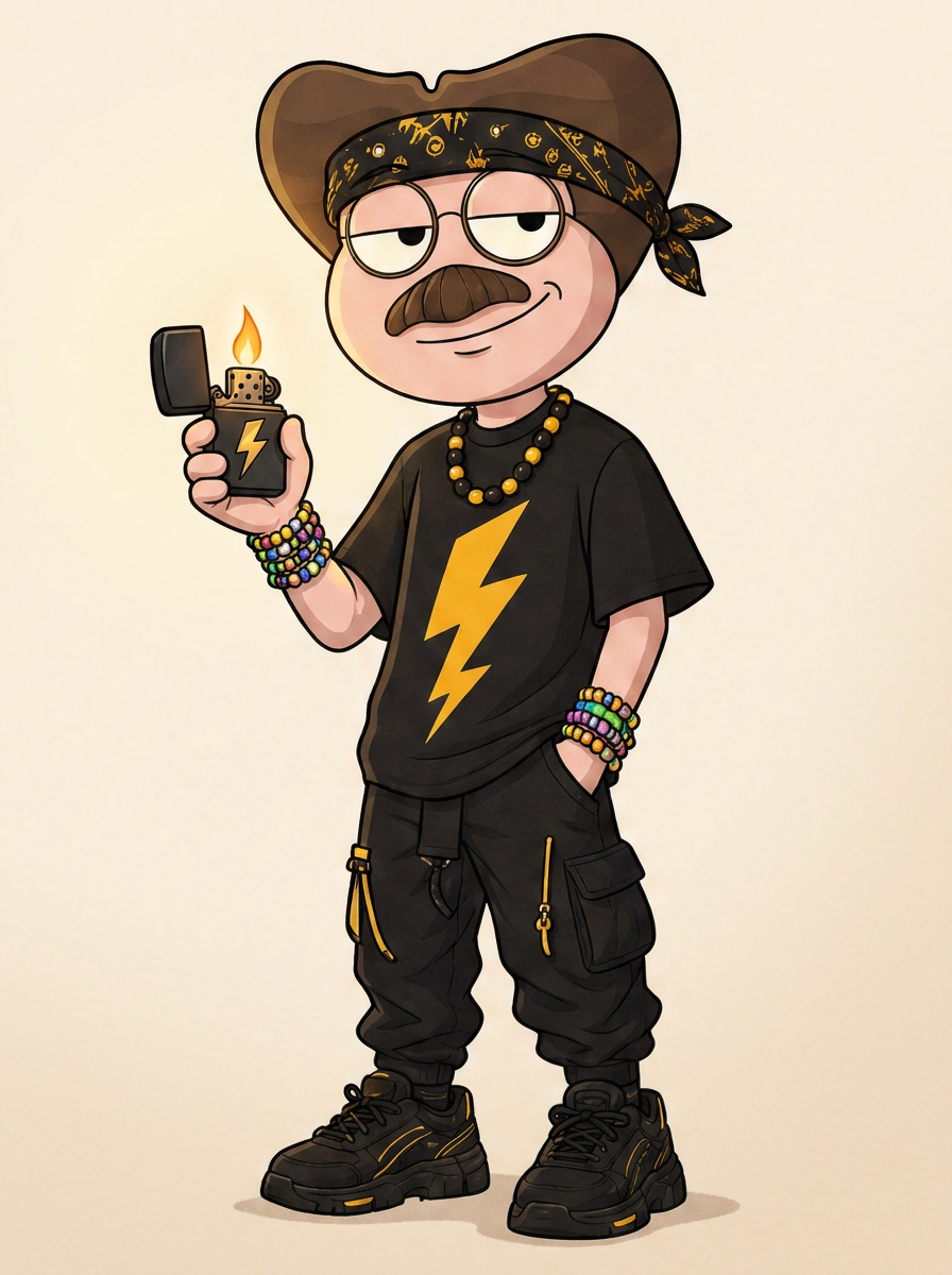ZAPP mascot with the Spark lighter