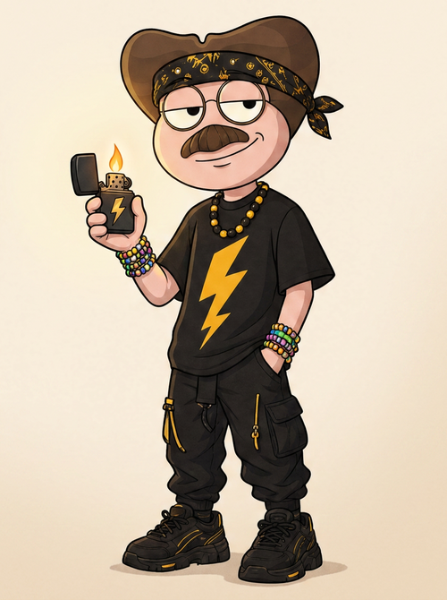 ZAPP mascot with the Spark lighter